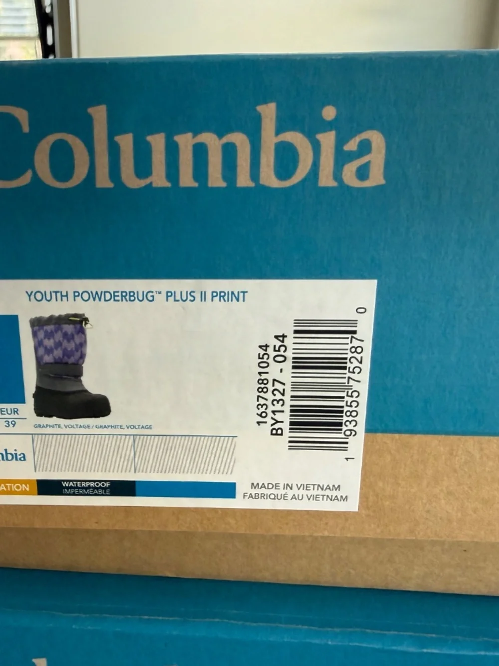 Youth Powerbug Plus II print snow boots